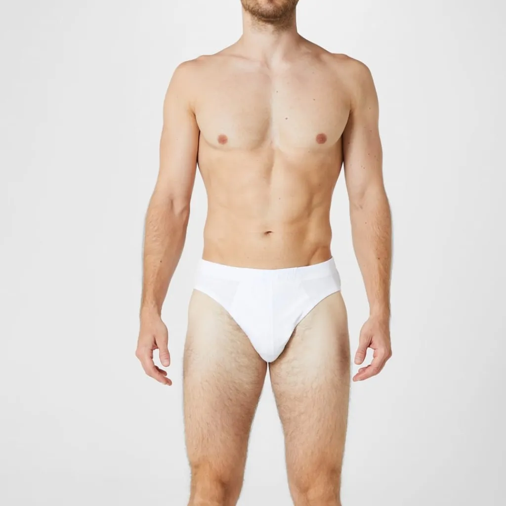 Underwear And Socks*Donnay Essential Mens 5 Pack Briefs in White