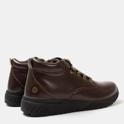 Boots*Donnay Mens Leather Casual Chukka Boots in Brown