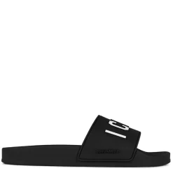 Beach Shoes*DSquared2 Dsq Icon Sliders in Black