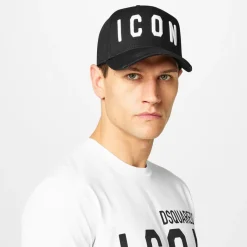 Caps-Hats*DSquared2 Icon Baseball Cap in Black