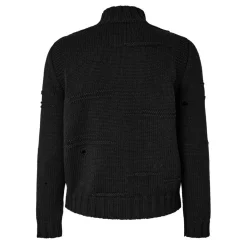 Knitwear*DSquared2 Knit Long Sleeve Regular Fit Sweater in Black