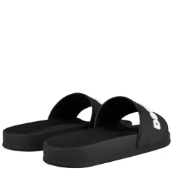 Beach Shoes*DSquared2 Logo 2.0 Sliders in Black