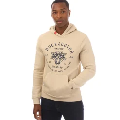 Hoodies|Sweatshirts*Duck and Cover Raylan Graphic Hoodie in Stone
