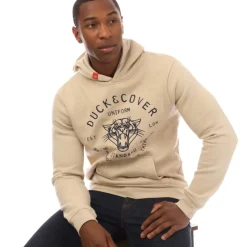 Hoodies|Sweatshirts*Duck and Cover Raylan Graphic Hoodie in Stone