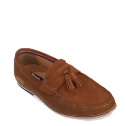 Shoes*Dune London Blaisse Tassel Trim Loafers in Tan