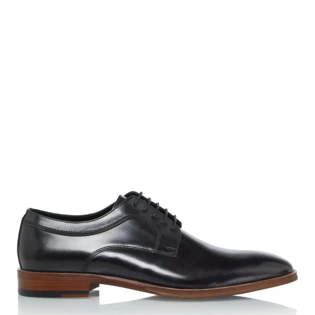 Shoes*Dune London Sparrows Leather Gibson Shoes in Black