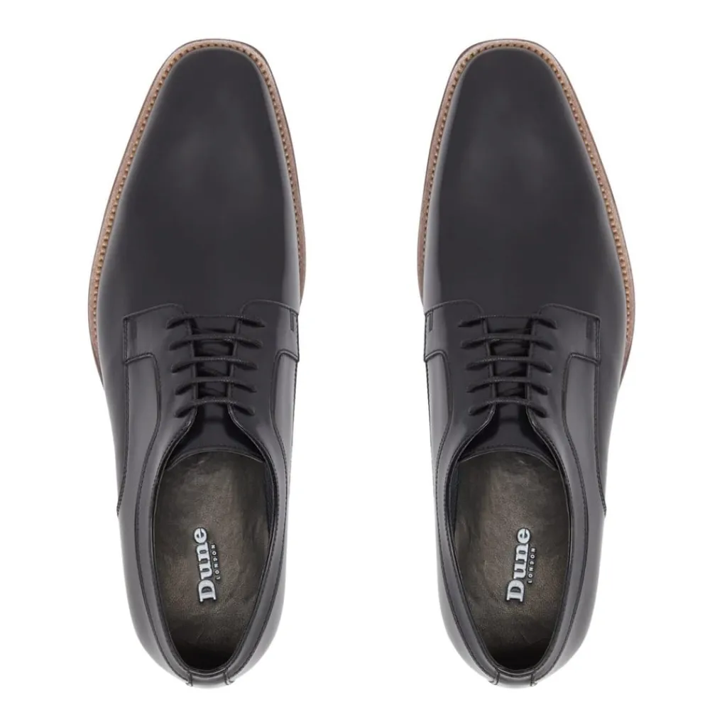 Shoes*Dune London Sparrows Leather Gibson Shoes in Black