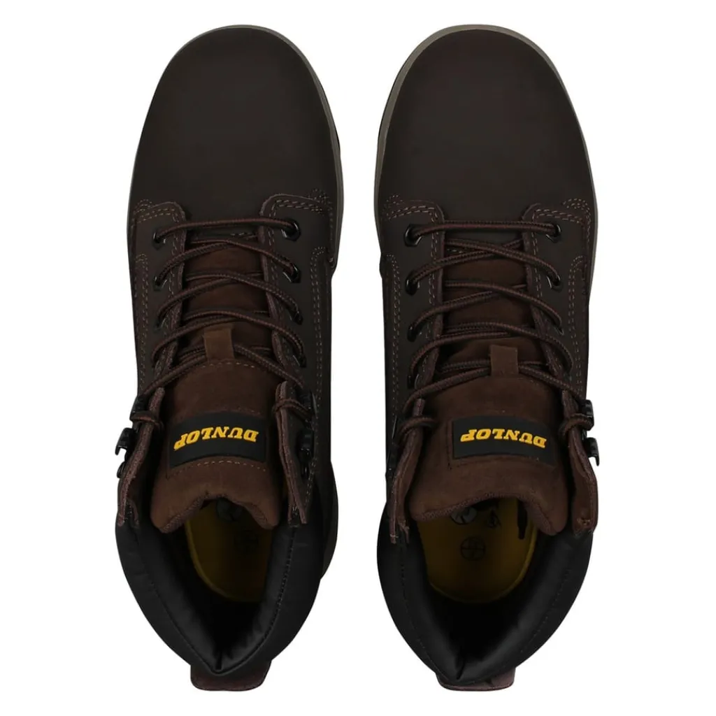 Boots*Dunlop Nebraska Memory Foam Mens Safety Boots in Brown