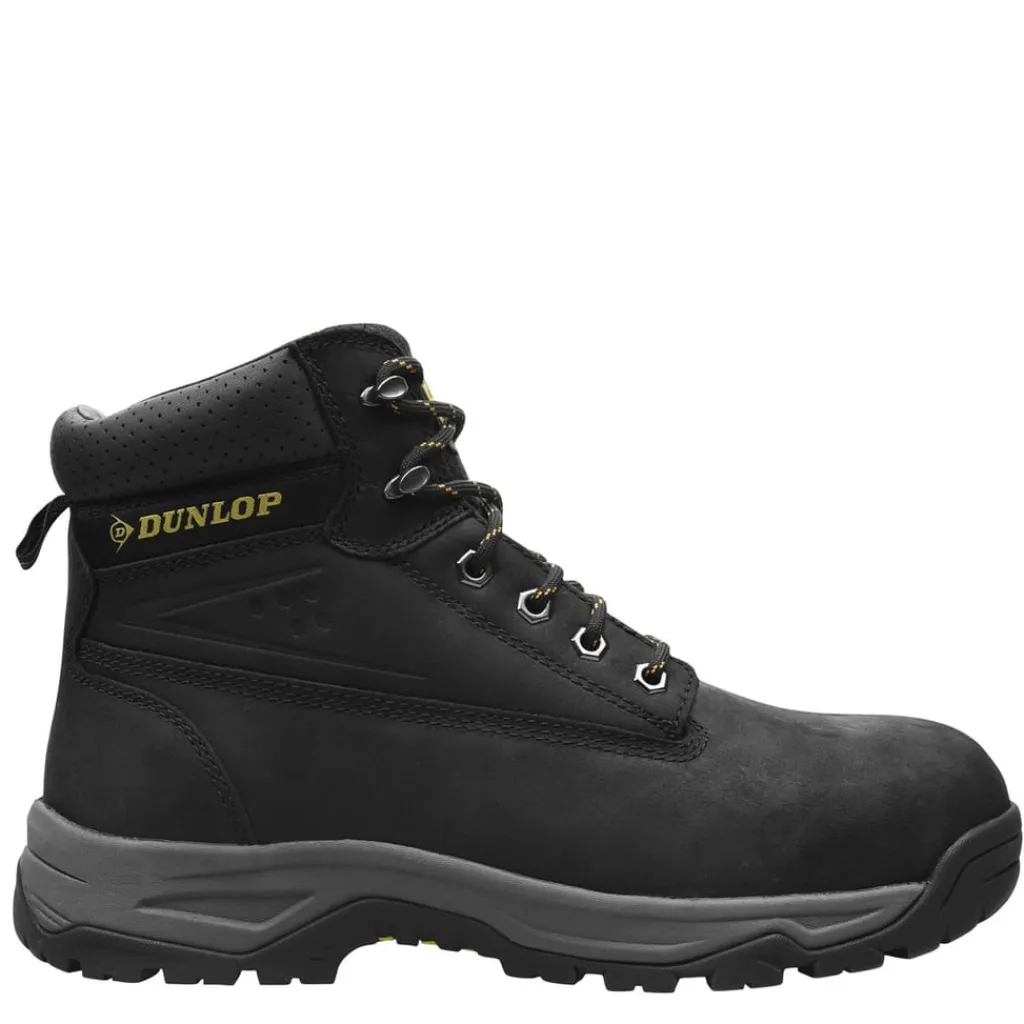 Boots*Dunlop Safety On Site Steel Toe Cap Safety Boots in Black