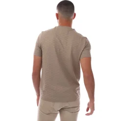 T-Shirts And Vests*Emporio Armani Allover Jacquard Eagle T-Shirt in Brown