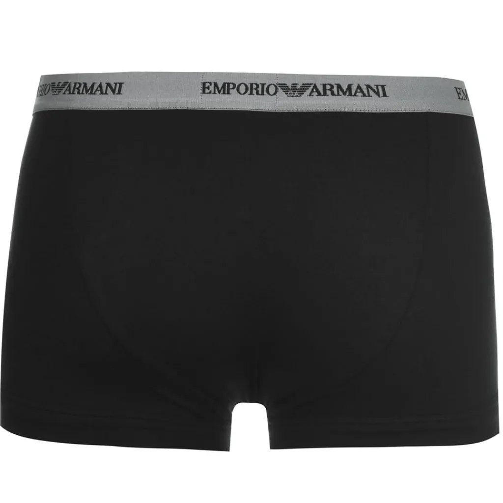 Underwear And Socks*Emporio Armani EA7 Core 3 Pack Boxer Shorts in Black