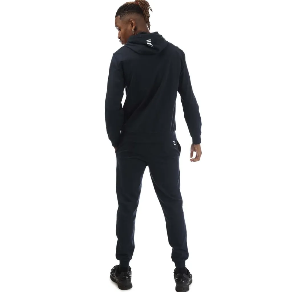 Tracksuits*Emporio Armani EA7 Core Identity Cotton Tracksuit in Navy
