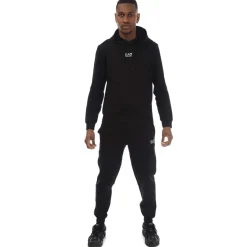 Tracksuits*Emporio Armani EA7 Core Identity Cotton Tracksuit in Black
