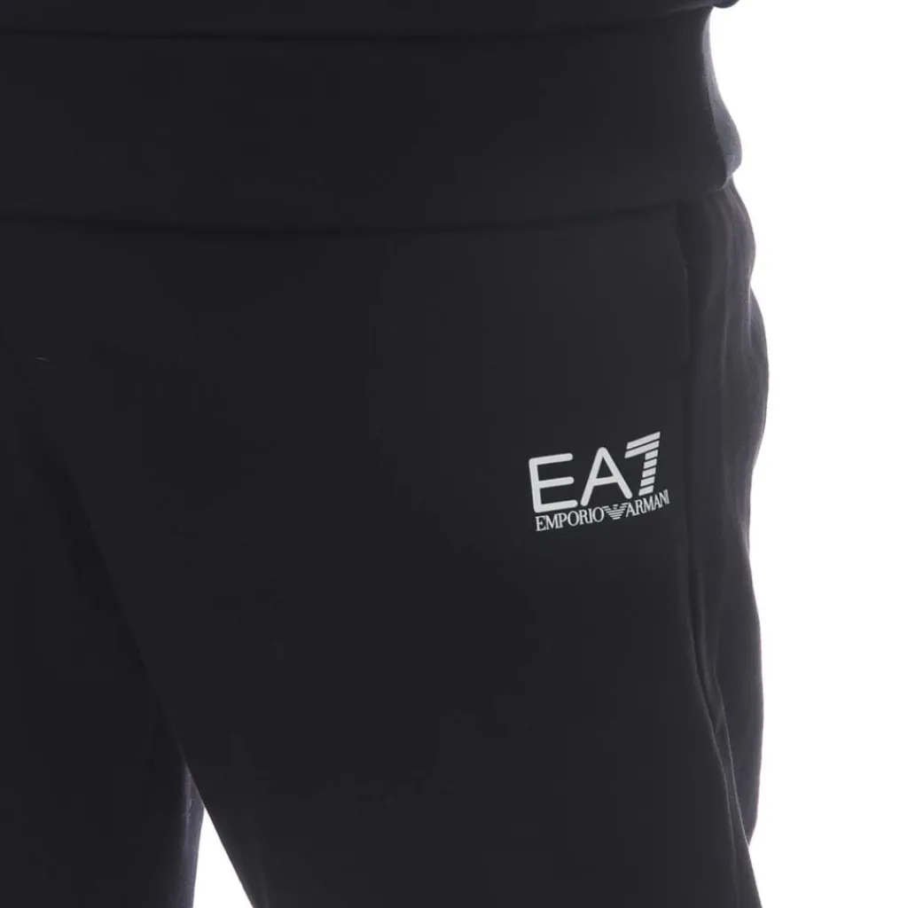Tracksuits*Emporio Armani EA7 Core Identity Cotton Blend Tracksuit in Black