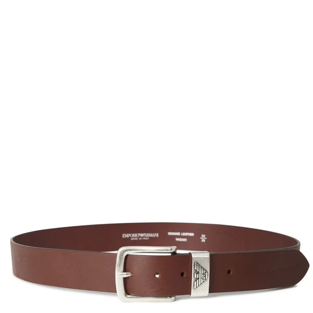 Belts*Emporio Armani EA7 Eagle Belt in Brown