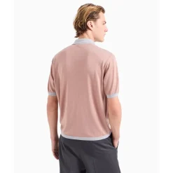 Polo Shirts*Emporio Armani EA7 Emporio Zip Knt Polo in Pink