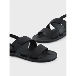 Beach Shoes*Emporio Armani EA7 Flatform Sandals in Black