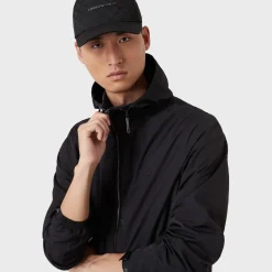 Caps-Hats*Emporio Armani EA7 Jacquard Baseball Cap in Black