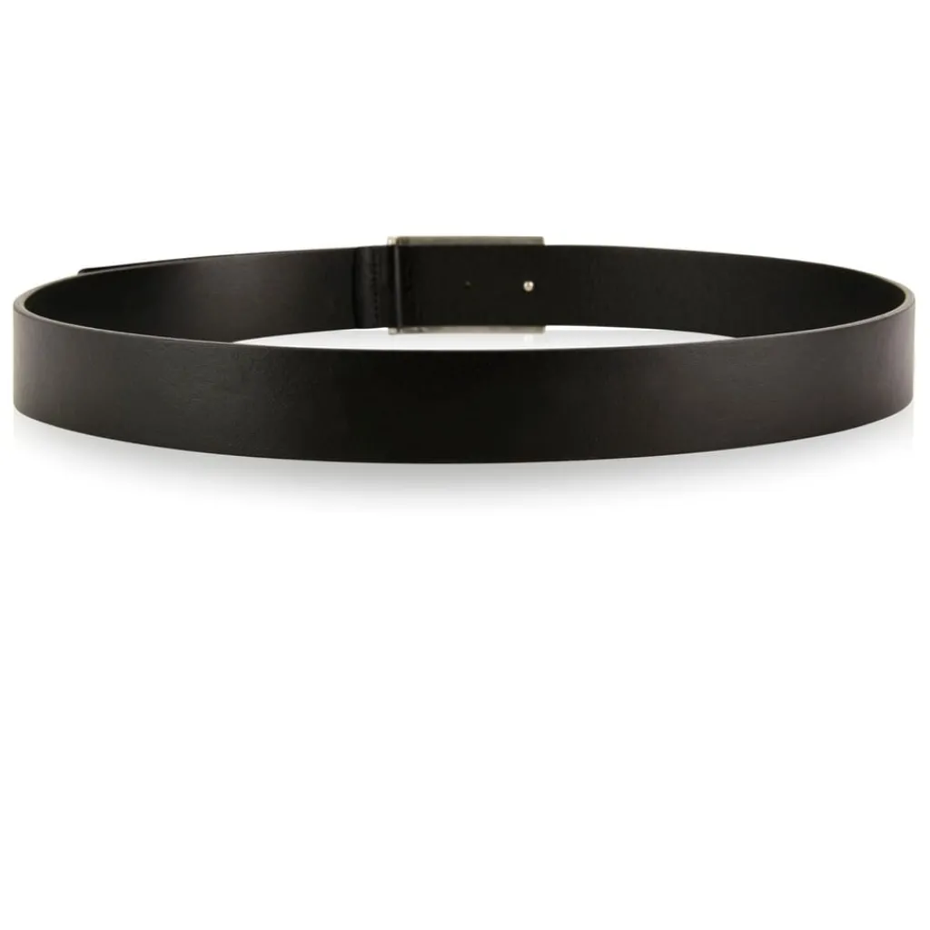 Belts*Emporio Armani EA7 Logo Plate Belt in Black