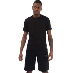 T-Shirts And Vests*Emporio Armani EA7 Logo Series Cotton-Jersey T-Shirt in Black