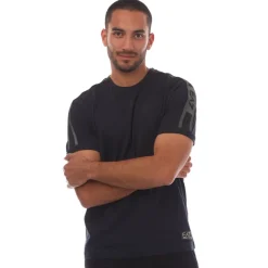 T-Shirts And Vests*Emporio Armani EA7 Logo Series Cotton-Jersey T-Shirt in Navy