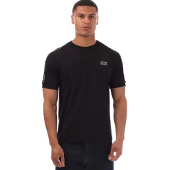 T-Shirts And Vests*Emporio Armani EA7 Logo Tape T-Shirt in Black