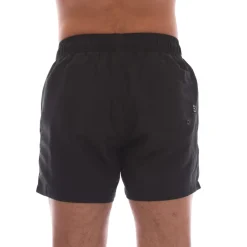 Shorts*Emporio Armani EA7 Logo Tape Swim Shorts in Black