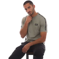 T-Shirts And Vests*Emporio Armani EA7 Logo Tape T-Shirt in Grey