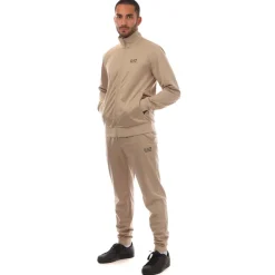 Tracksuits*Emporio Armani EA7 Logo Tracksuit in Beige