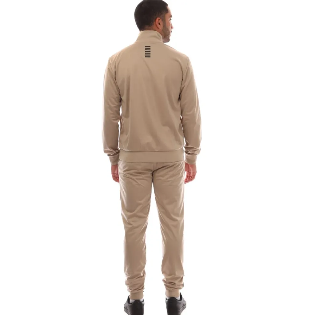 Tracksuits*Emporio Armani EA7 Logo Tracksuit in Beige