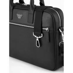 Bags*Emporio Armani EA7 Regenerated Business Bag in Black