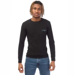 T-Shirts And Vests*Emporio Armani Slim-Fit Long Sleeve T-Shirt in Black