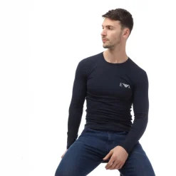T-Shirts And Vests*Emporio Armani Slim-Fit Long Sleeve T-Shirt in Navy