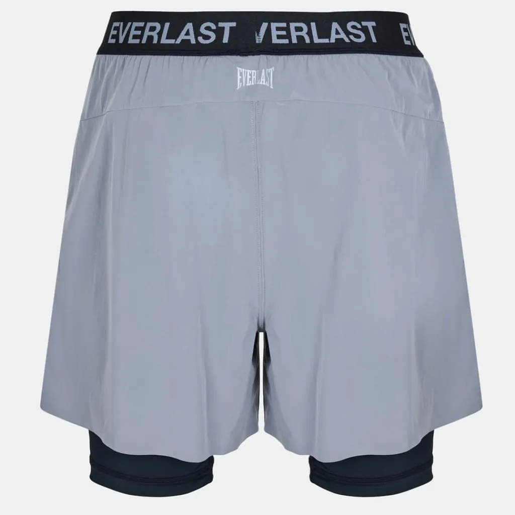 Fitness And Gym Shorts*Everlast 2in1 5in in Grey