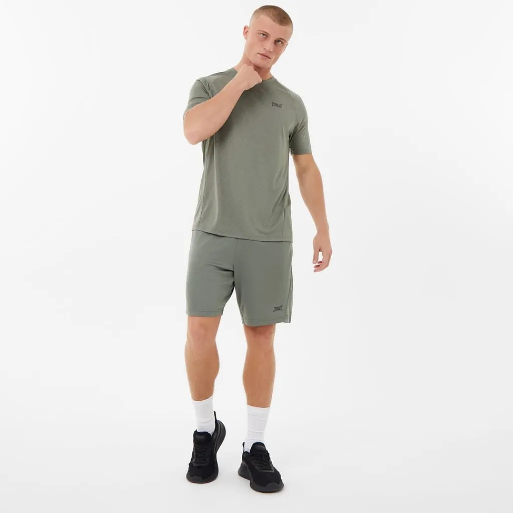 Fitness And Gym Shorts*Everlast Mens 8 Inch Shorts in Green