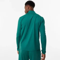 Fitness And Gymwear*Everlast Mens Half Zip Funnel Neck Top in Green