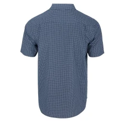 Shirts*Fabric Short Sleeve Poplin Shirt in Blue