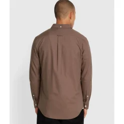 Shirts*Farah Brewer Slim-Fit Shirt in Grey