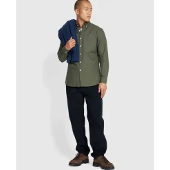 Shirts*Farah Brewer Slim-Fit Shirt in Green