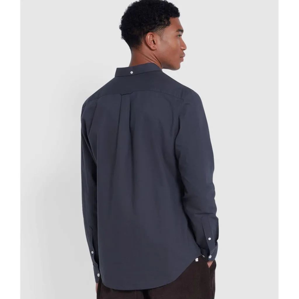 Shirts*Farah Brewer Slim-Fit Shirt in Charcoal
