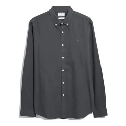 Shirts*Farah Brewer Slim-Fit Shirt in Charcoal