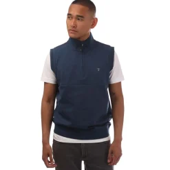 Coats And Jackets*Farah Clint Midlayer Gilet in Dark Blue