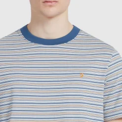 T-Shirts And Vests*Farah Danny Stripe T-Shirt in Grey