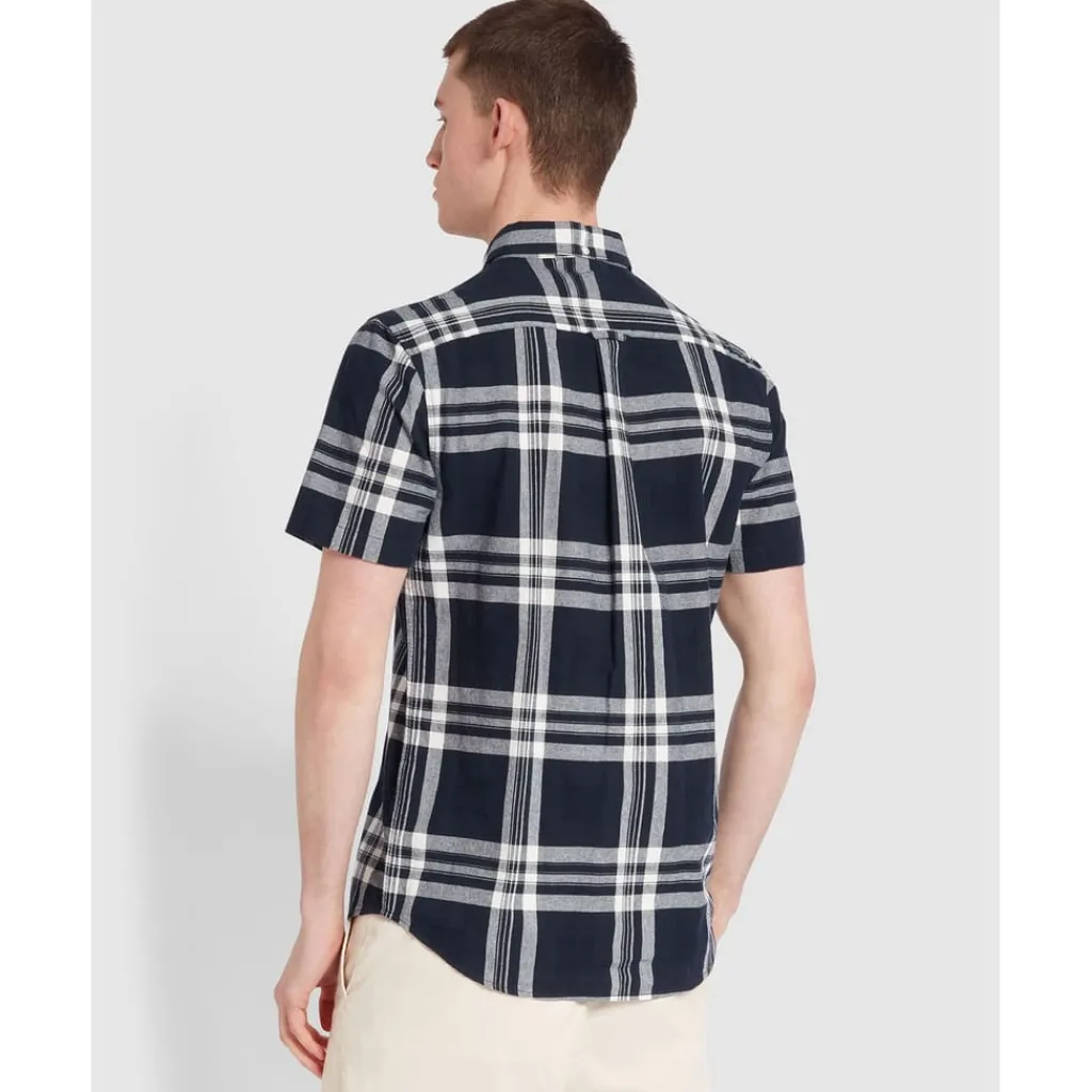 Shirts*Farah Kele Bold Check Shirt in Navy