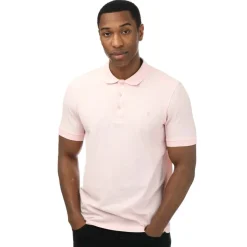 Polo Shirts*Farah Mens Cove Organic Modern Fit Polo Shirt in Rose