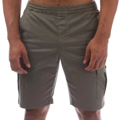 Shorts*Farah Mens Crane Organic Stretch Twill Cargo Shorts in Green
