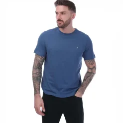 T-Shirts And Vests*Farah Mens Dean Short Sleeve T-Shirt in Blue