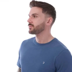 T-Shirts And Vests*Farah Mens Dean Short Sleeve T-Shirt in Blue