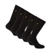 Gifts|Underwear And Socks*Farah Mens Kinley 5 Pack Dres Socks in Black