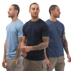 Underwear And Socks|T-Shirts And Vests*Farah Mens Labo 3 Pack T-Shirt in Blue